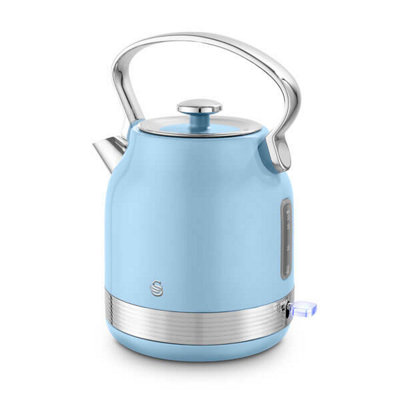 Swan Unisex Blue 1.7L Retro Traditional Kettle - Image 13