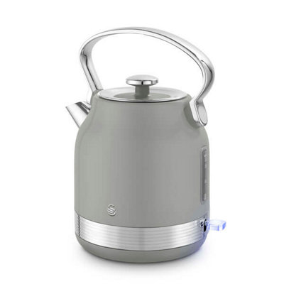 Swan Unisex Grey 1.7L Retro Traditional Kettle - Image 17