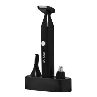 Carmen Hair Trimmer Men's Signature 3-In-1 Cordless Battery Washable Heads Groom from B&Q