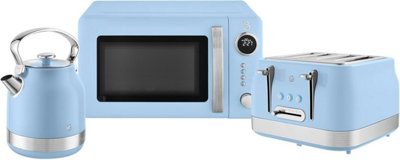 Swan Retro Revive 3-Piece Kitchen BundleKettle4-Slice Toaster20L Microwave from B&Q
