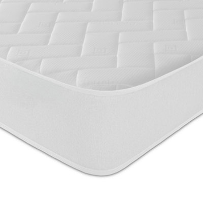 Starlight Beds Memory Foam & Spring Mattresss White Big Brick Hybrid Mattress Soft 3Ft Single 90Cm X 190Cm
