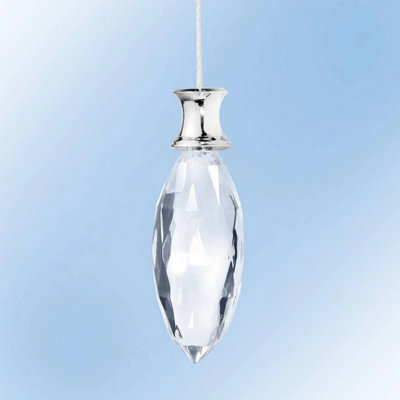Shatterproof Crystal Effect Acrylic Light Pull For BathroomBedroom And KitchenFor LightFan And Blind Cords7.5Cm from B&Q