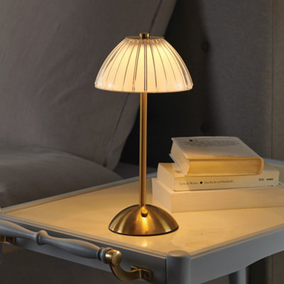 Coopers Of Stortford Unisex Bronze Brass Effect Rechargeable Touch Table Lamp With 3 Light Modes In - Image 3