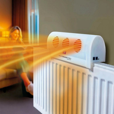 Heatboost Pro Radiator BoosterLightweight Portable & RechargeableTurbo Fans Prevent Heat LossManual & Auto Modes from B&Q