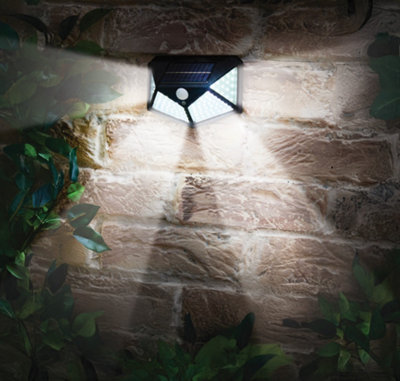 Victor Tools 100 Led Solar Security Light, Motion Sensing With 180 Degree Detection, 9.7X5.5X13.5Cm, Outdoor Use