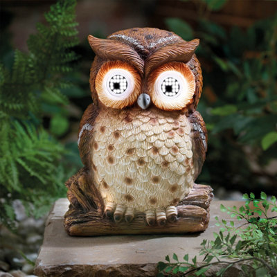 Gainsborough Solar Garden Owl OrnamentBlinking Led Eyes With Solar Panel Made From Weather Resistant Polyresin from B&Q