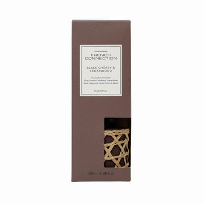 French Connection Black Cherry & Cedarwood Reed Diffuser 100ml Bamboo - Image 6