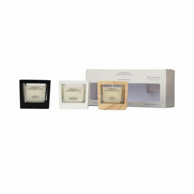 French Connection Trio Of Candles Giftset 3 X 50G from B&Q