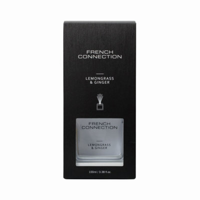 French Connection Lemongrass & Ginger Reed Diffuser 100Ml White Wooden Surround from B&Q