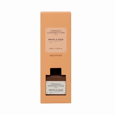French Connection Square Range Scented Reed Diffuser | Luxury Home Fragrance with 6 Reeds | Long-Lasting Scent (100ML, Apricot & Peach) - Image 5