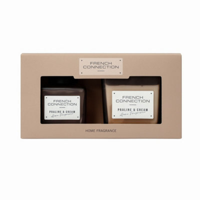 French Connection Praline and Cream Scented Candle & Diffuser Gift Set - 2 Piece - Image 6