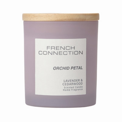 French Connection Orchid Petal Lavender Cedarwood Candle from B&Q