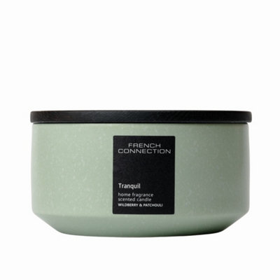 B&Q French Connection Scented Candle Jar - Wildberry & Patchouli Dark