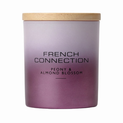 French Connection Ombre Design Peony & Almond Blossom Scented Candle Homeware - Image 8