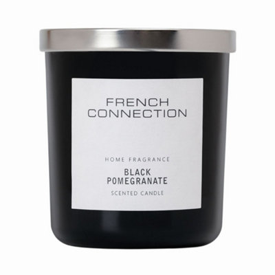 French Connection Black Collection Scented Jar Candle | Premium Shea Butter Wax | Long Burning Candles Gifts Box for Her | (Medium - 270G, Black Pomegranate) - Image 8