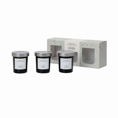 French Connection Trio Of Candles Giftset 3 X 64G from B&Q
