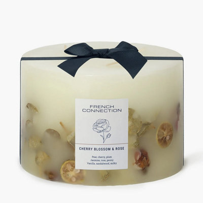 B&Q -  Cherry Blossom & Rose Botanical Scented Candle 1.5Kg