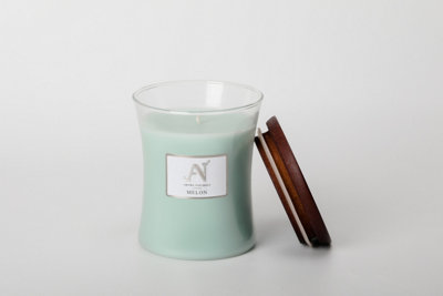 Aroma Naturals Candle 320G Melon Shea Butter Wax Scented 50H Burn Time