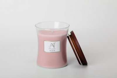 Aroma Naturals Candle 320G Peach Shea Butter Wax Scented 50H Burn Time