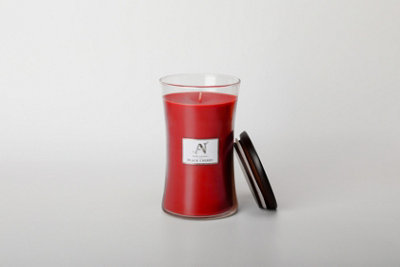 Aroma Naturals Candle 607G Black Cherry Shea Butter Wax 70H Burn Time