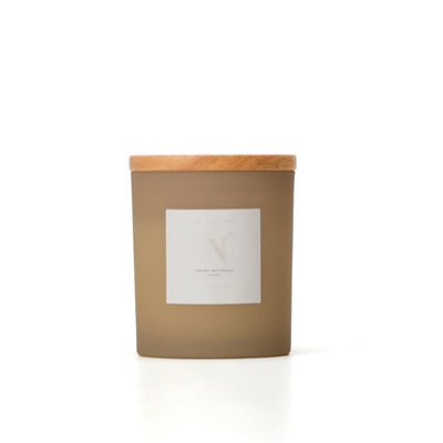 B&Q -  Frosted Decadence Glass CandleCashmere