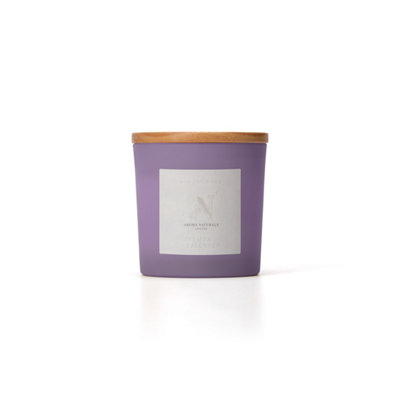 B&Q -  Frosted Decadence Glass CandleLemon & Lavender Scent