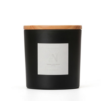 Aroma Naturals Frosted Decadence Glass CandleCoconut Scent