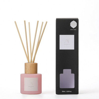 Aroma Naturals Frosted Decadence Reed Diffuser Pink Cherry & Vanilla Scent from B&Q
