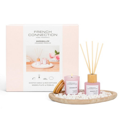 French Connection Pastel Collection Marshmallow Diffuser + Candle 50Ml + 50G - Image 3