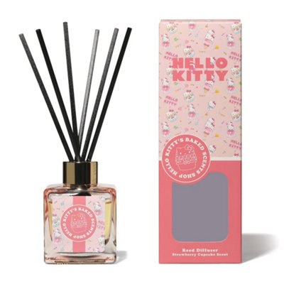Hello Kitty Unisex Pink Bakery Strawberry Cupcake Scented Reed Diffuser For Home Fragrance In | Size: 100Ml - Image 6
