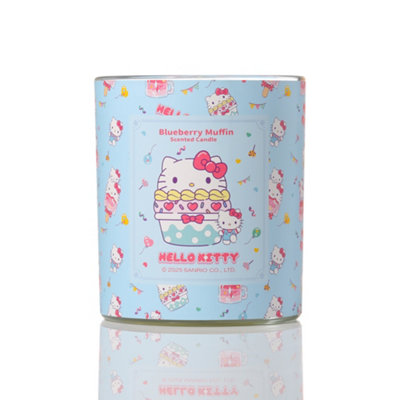Hello Kitty Repeat Printed Candle With Blueberry Muffin Scent from B&Q