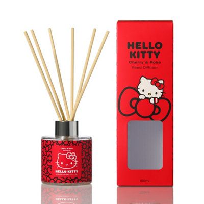 Hello Kitty Cherry & Rose Reed Diffuser -100Ml Fragrance Oil With 6 Reeds, Floral & Fruity Scent,home Fragrance