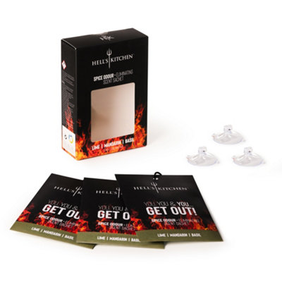 B&Q -  LimeMandarin & Basil Scented Sachets (3 Per Pack)