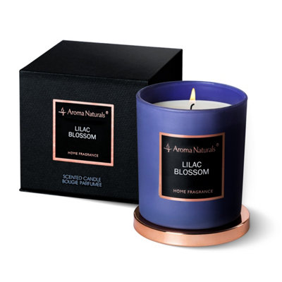 Aroma Naturals Candle 215G Lilac Blossom Soy Wax Scented 35H Burn Time from B&Q