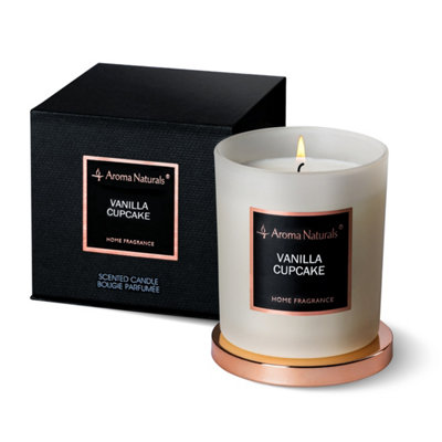 Aroma Naturals Candle 215G Vanilla Cupcake Soy Wax Scented 35H Burn Time from B&Q