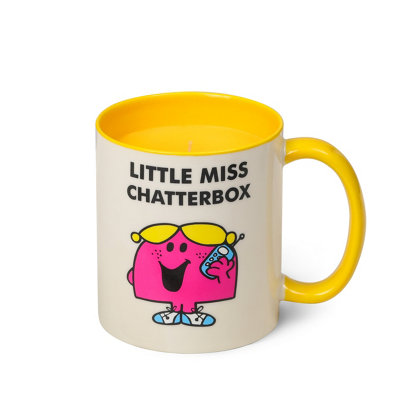 Mr Men & Little Miss Little Miss Chatterbox Mug Candle Lemon & Raspberry Scent 256G from B&Q