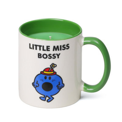 Mr Men & Little Miss Little Miss Bossy Mug Candle Plum & Rhubarb Scent 256G from B&Q