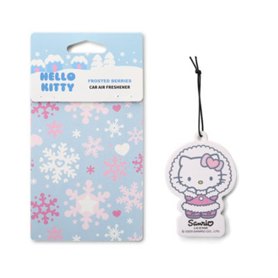 Hello Kitty Hanging Car Air Freshener Frosted Berries Scent from B&Q