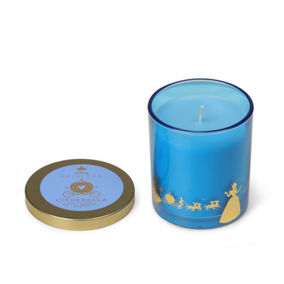Disney Unisex Aqua Cinderella Inspired Candle – Crystal Gardenia & Pumpkin Scent In | Size: Medium - Image 12