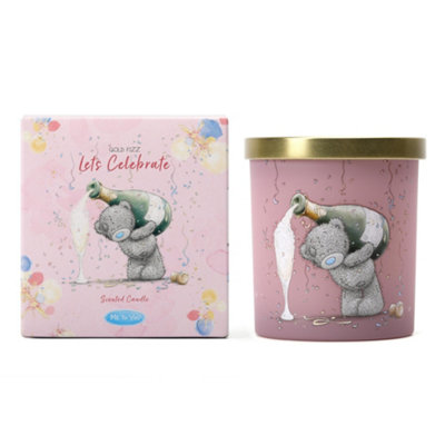 Me To You Lets Celebrate CandleGold Fizz Scent 206G 1 Wick from B&Q