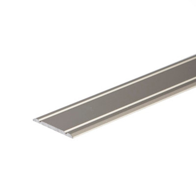 Flat Anodised Aluminium Door Floor Edging Bar Strip Trim Threshold 930 X 30mm A02 Inox from B&Q