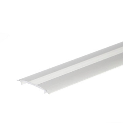  - Anodised Aluminium Carpet Profile Cover Strip Door Floor Bar Trim 1000mm X 20mm C68 Silver