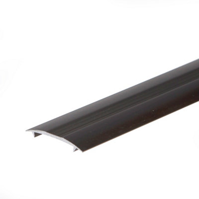  - Anodised Aluminium Carpet Profile Cover Strip Door Floor Bar Trim 1000mm X 20mm C68 Brown