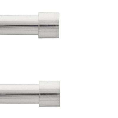 Toolty Curtain Rod Pole Finials Luna19 mm InoxDurable Metal ConstructionPair from B&Q