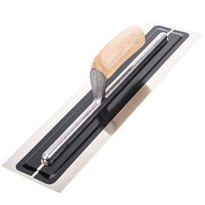 B&Q -  Ultra Flexible Plaster Finishing TrowelStainless Steel Finishing Hand ToolWith Wooden Handle16"