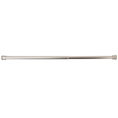 Toolty Telescopic Net Curtain Pole 90-160CmNo Drill Spring Tension RodFor KitchenBathroomBedroomLiving RoomSatin Chrome
