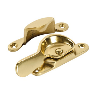  - Non-Locking Sash Fitch FastenerPolished Brass