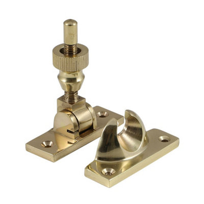  - Non-Locking Brighton Sash FastenerPolished Brass