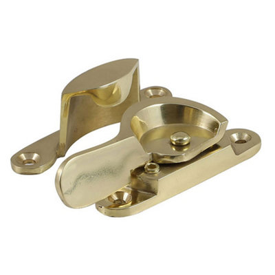 - Locking Sash Fitch FastenerPolished Brass