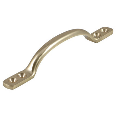  - Sash Window D Handle (125mm)Polished Brass